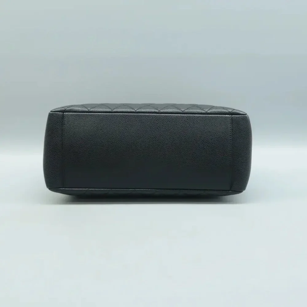 100% Authentic CHANEL Grand shopping Black Leather Shoulder Bag - Picture 5 of 12